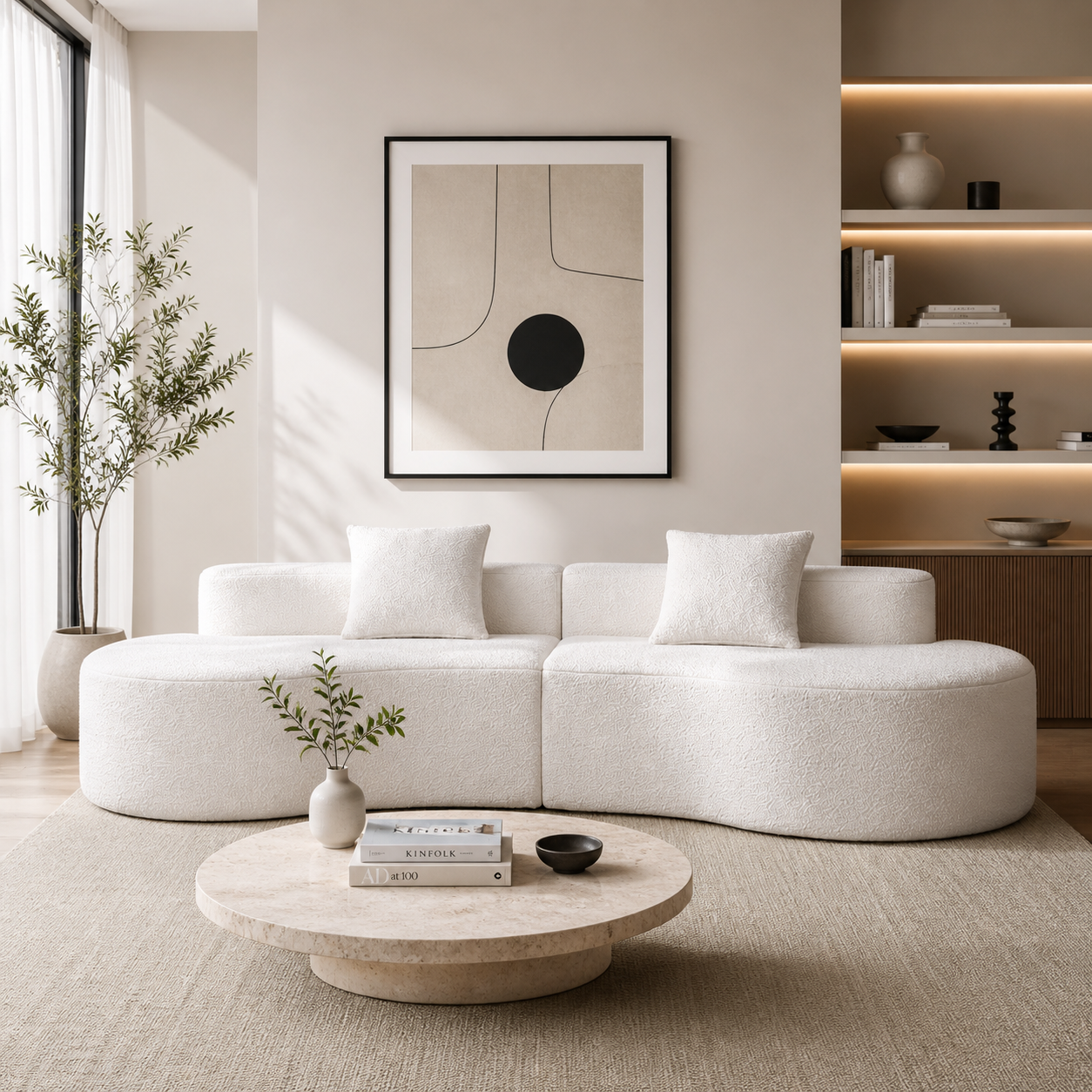 Premium modern compressed sofa