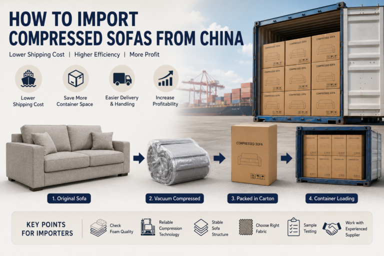 Read more about the article How to Import Compressed Sofas from China
