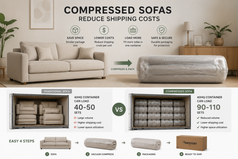 Read more about the article How Compressed Sofas Reduce Shipping Costs