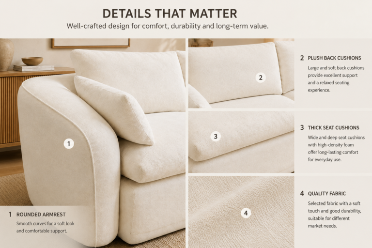 Read more about the article Soft Curved Sofa for Importers and Wholesale Furniture Buyers
