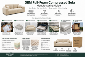 Read more about the article OEM Full-Foam Compressed Sofa Manufacturing Guide: Everything Furniture Brands Need to Know