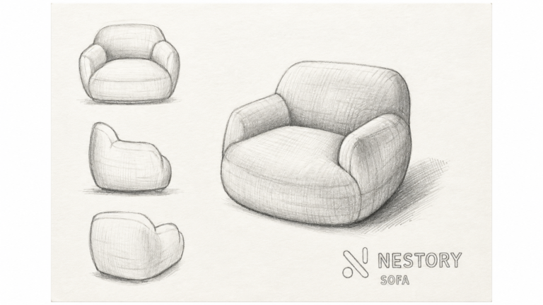 Read more about the article From Sketch to Comfort: A Curved Lounge Chair